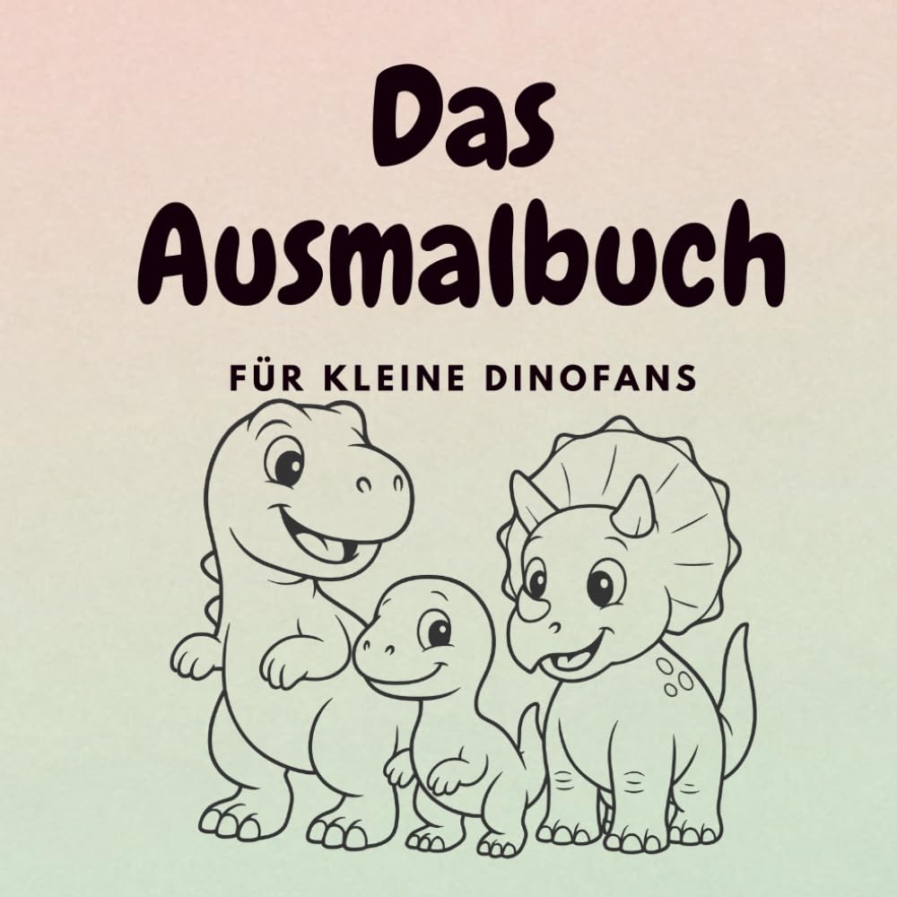 Das Dino Ausmalbuch: Malspass für kleine DInofans, fördert die Kreativität. Perfekt auch als Geschenk für kleinkinder.