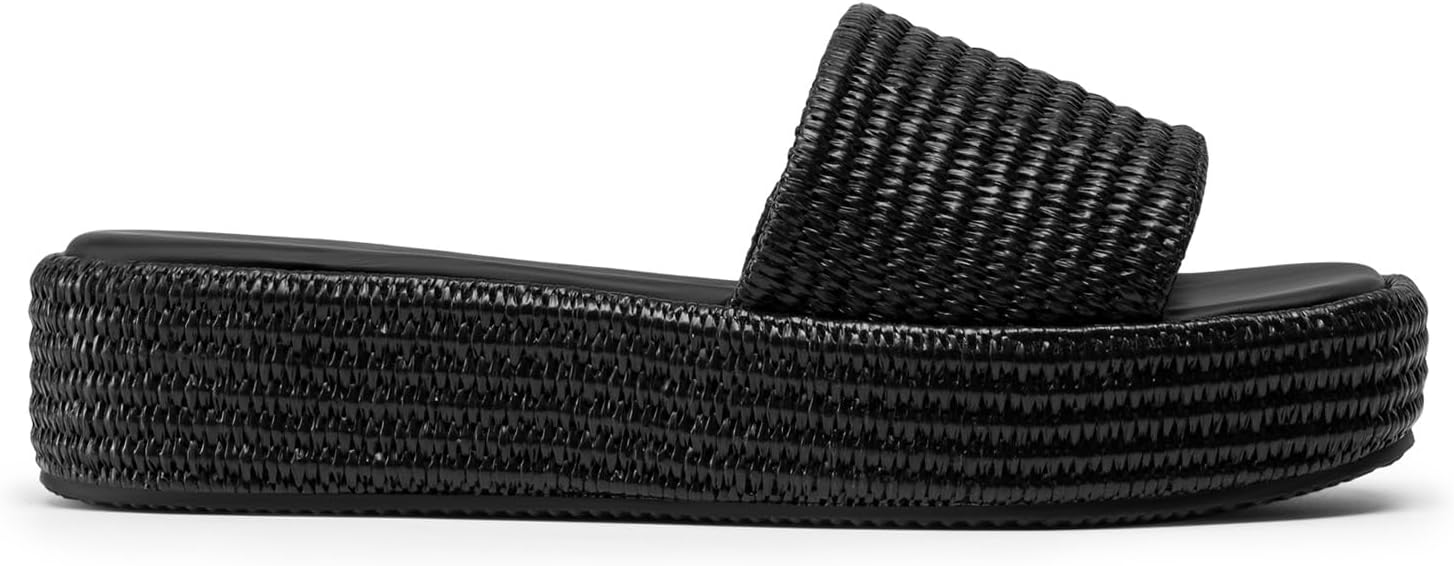 DREAM PAIRS Women Platform Slides Sandals Espadrilles Slip On Low Wedge Summer Open Toe Bohemia Dressy Beach Vacation Shoes - Image 7