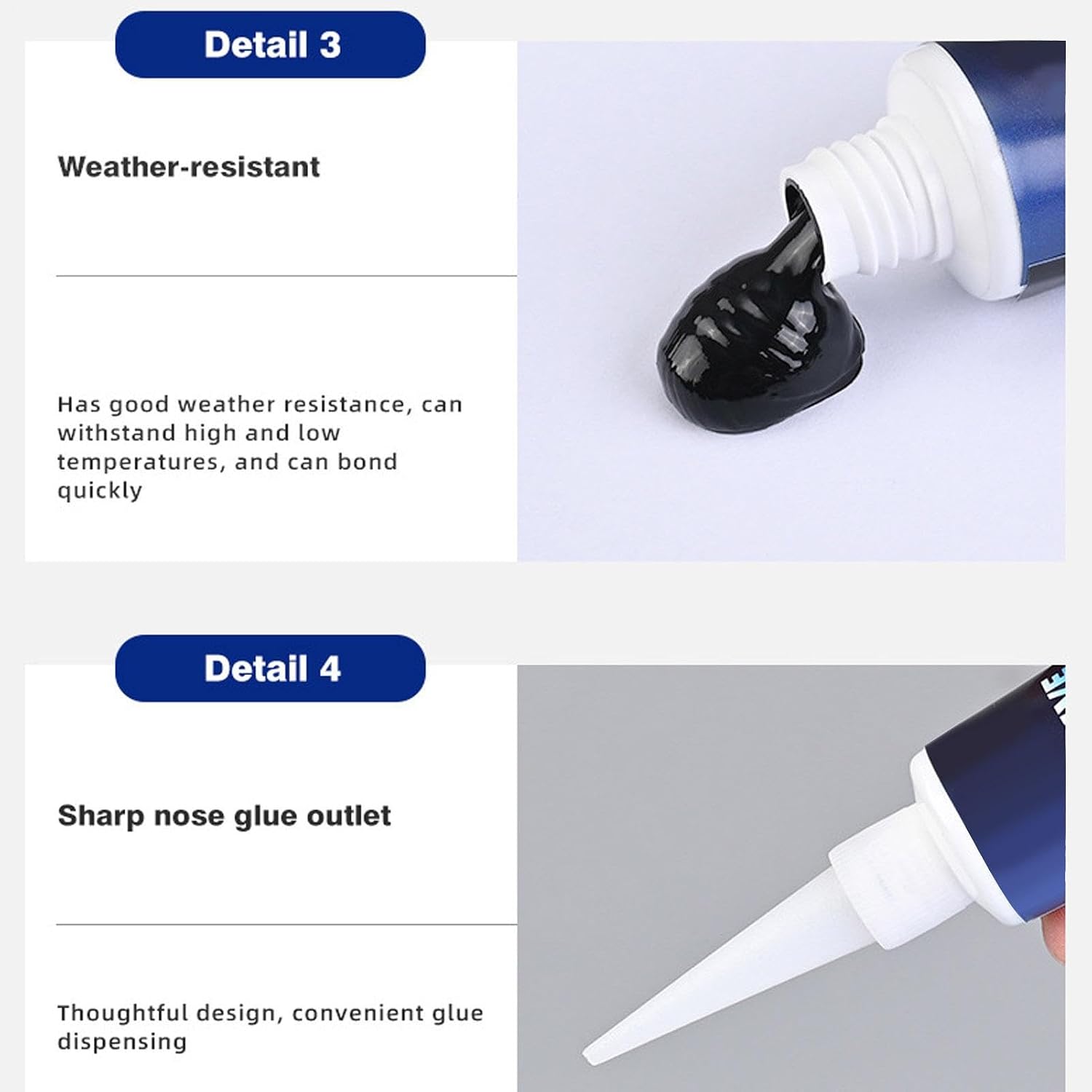 Car Window Sealing Repair Sealant, Auto Body Seam Sealant, No Cracking Long-Lasting 50ml, Advanced Waterproofingfor Vehicle Maintenance, Restoration