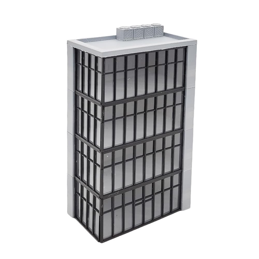 Outland Models Modern 4-Story Commercial Building Corner Office 1:87 HO Scale