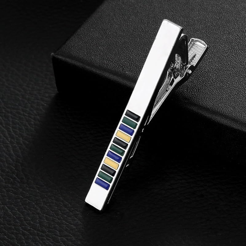 Men's Diamond set Alloy Metal Lapel Pin for Business Tie Clip Accessory