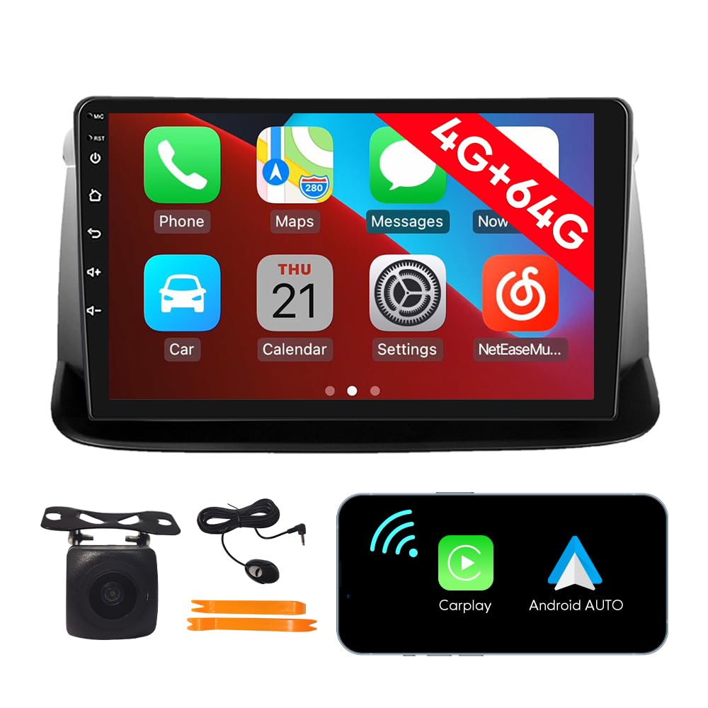 [4G 64G] Android Car Stereo FM Radio Carplay Android Auto 9