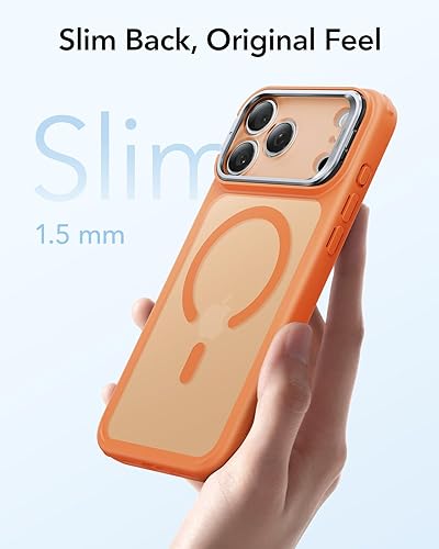 Vista 150 de ESR - Funda para iPhone 15 compatible con MagSafe, funda protectora de grado militar con soporte integrado, cubierta trasera resistente a