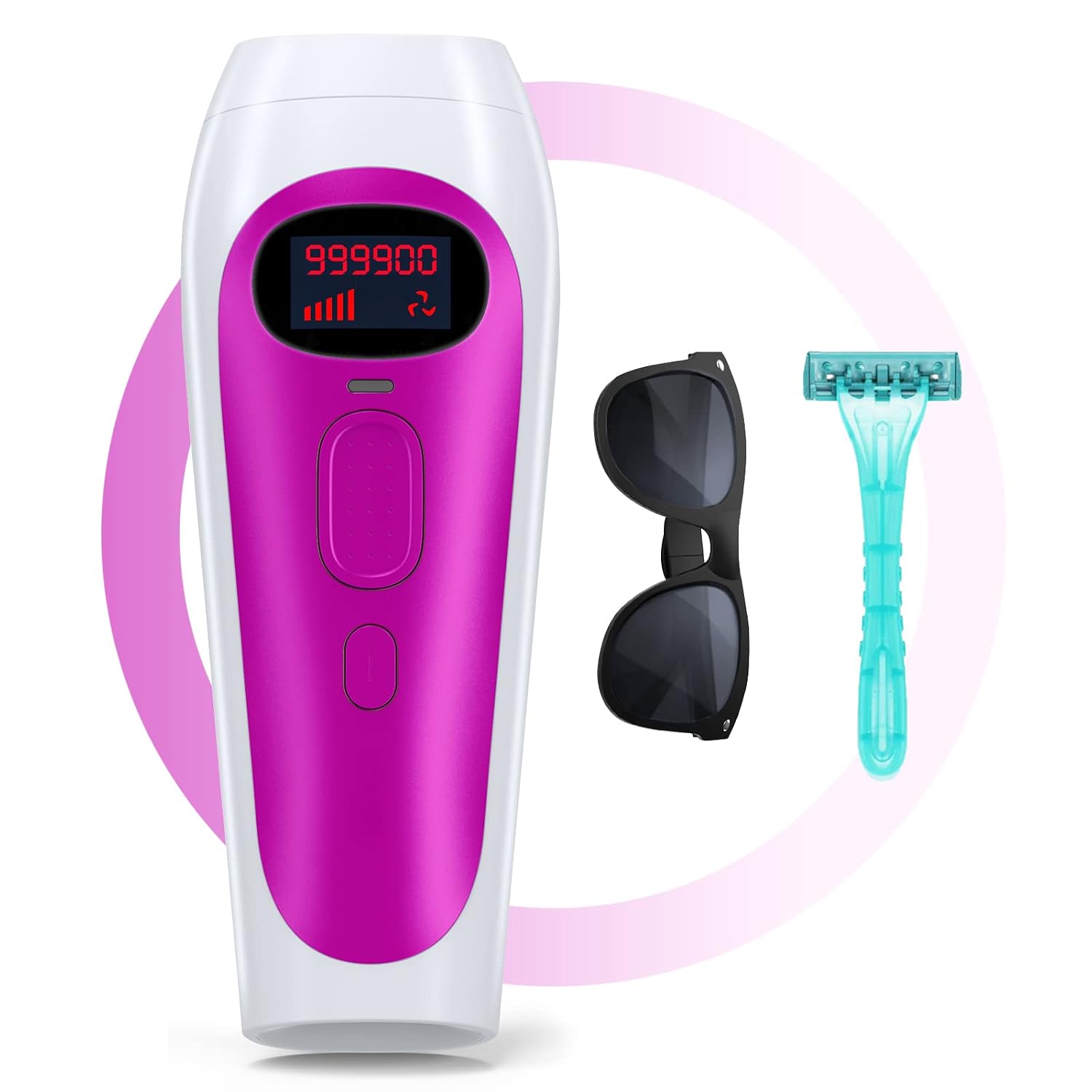 IPL Laser Hair Removal for Women and Men, 999,900 Flashes At-Home Permanent Painless Light Hair Removal Device for Facial, Armpits and Whole Body