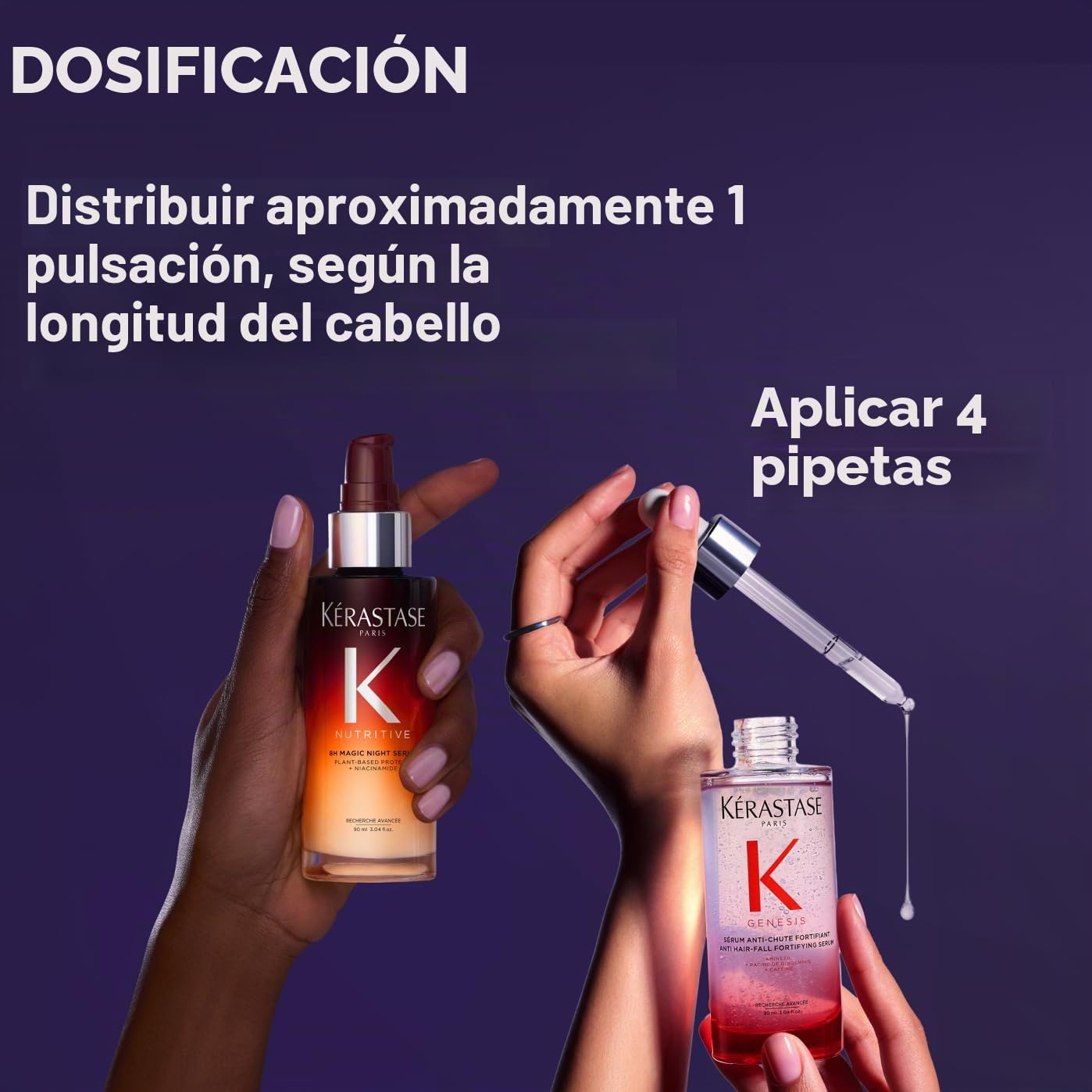 Kérastase Magic Night Duo Set Genesis Anti-Caída y Magic Night Sérums 90 + 30 ml