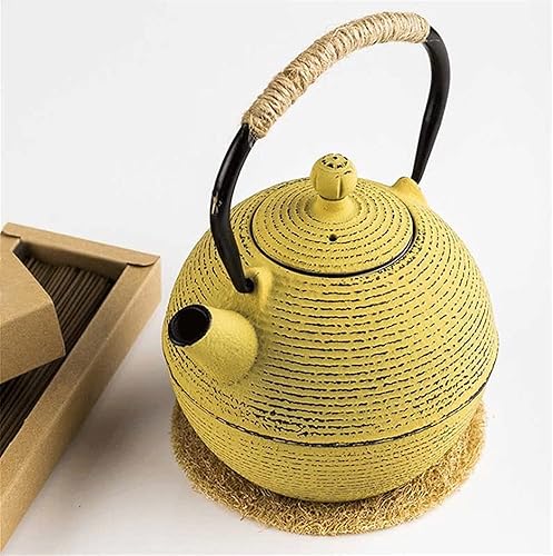 Miniatura 6 de Wonzone ch - Tetera de hierro estilo tetsubin con filtro tetera fundida té hirviendo juego de té Oolong de 230fl oz color rojo