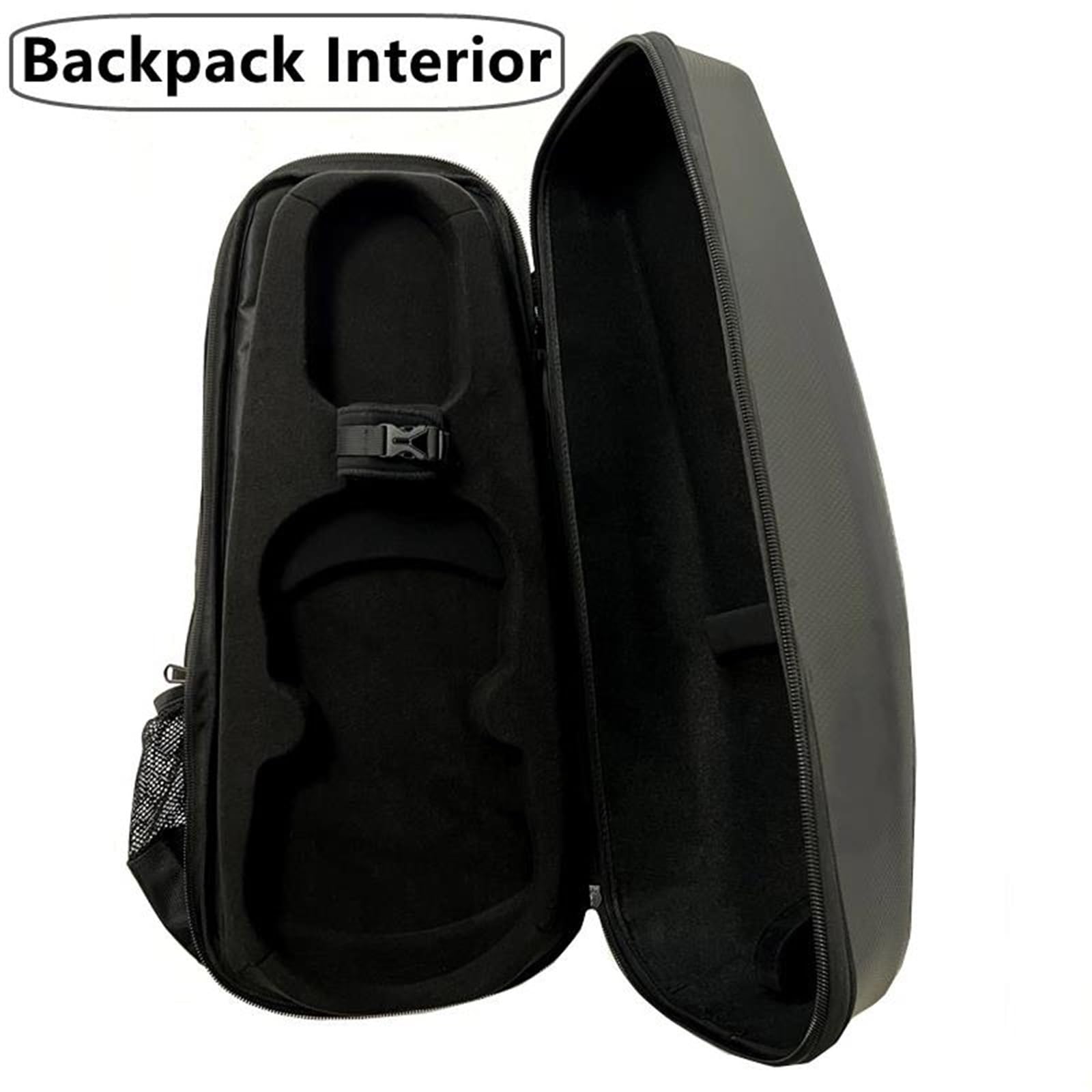 Estuche De Violín Compuesto De Fibra De Carbono 4/4 Almacenamiento Con Diseño De Concha Bolsa Protectora Para Violín Mochila Impermeable A Prueba De Golpes Estuche de violín profesional(Dark Blue)
