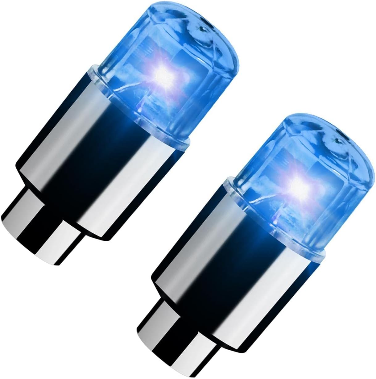 Cappucci Valvole Fluorescenti Per Auto | 8 Pezzi | Illuminano Al Buio | Proteggono Da Polvere E Ruggine | Universali - Foto 3