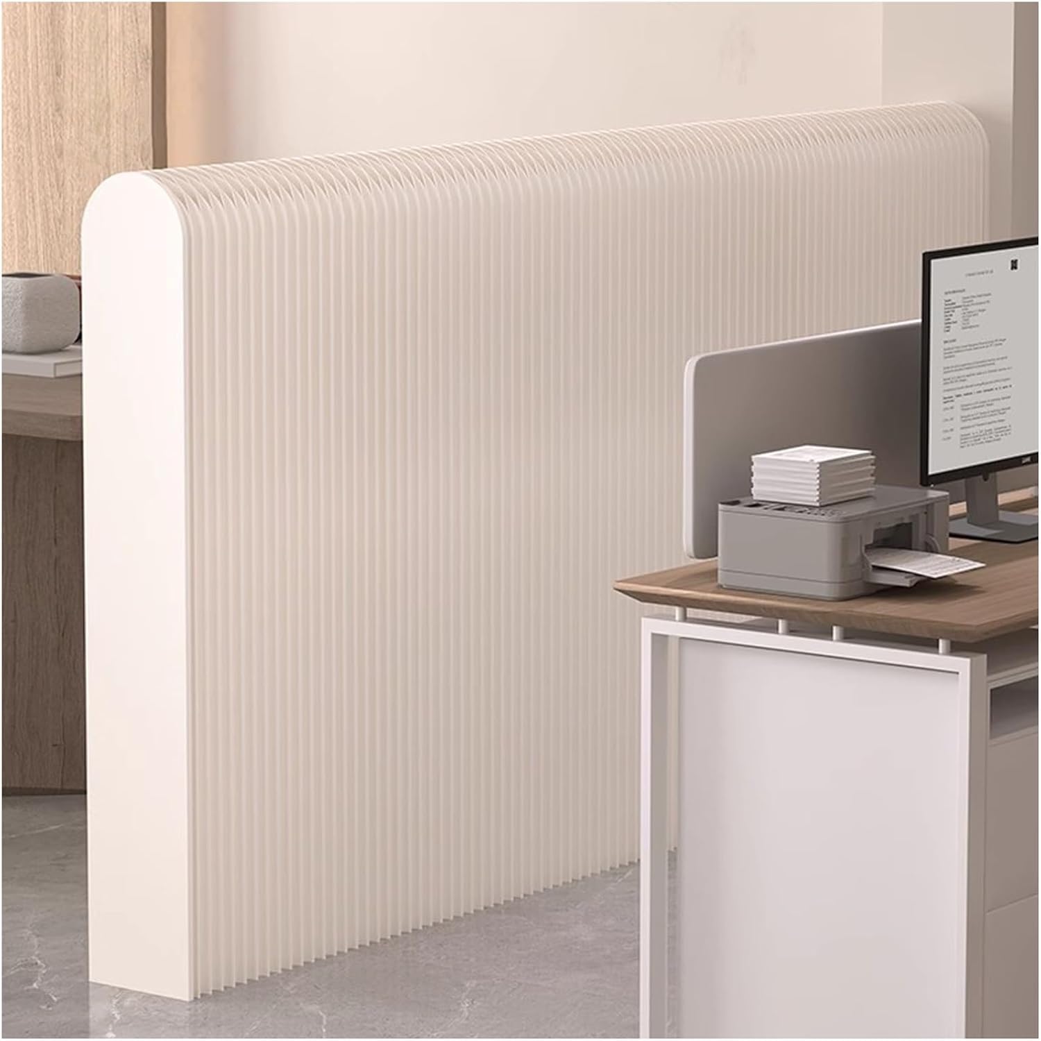 Paravent d'intimité pliable - Paravent art déco pour la maison et le bureau - Séparateur d'espace élégant - Solution d'intimité polyvalente
