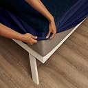 Wakefit Water Proof Terry Cotton Feel Mattress Protector | Blue | Machine Washable | Super Soft | Fits Mattress Upto 10 inches gallery image
