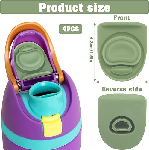 Miniatura 2 de TIMEDIARY 2 tapones de repuesto para Owala de 19243240 onzas, junta de tapa superior de botella compatible con Owala FreeSip junta de tapón de