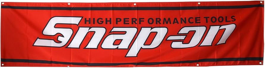 Snap-on 装飾プレート Amazon.com : Daoops Snap On Flag Tools 2X8FT Red Banner : Patio