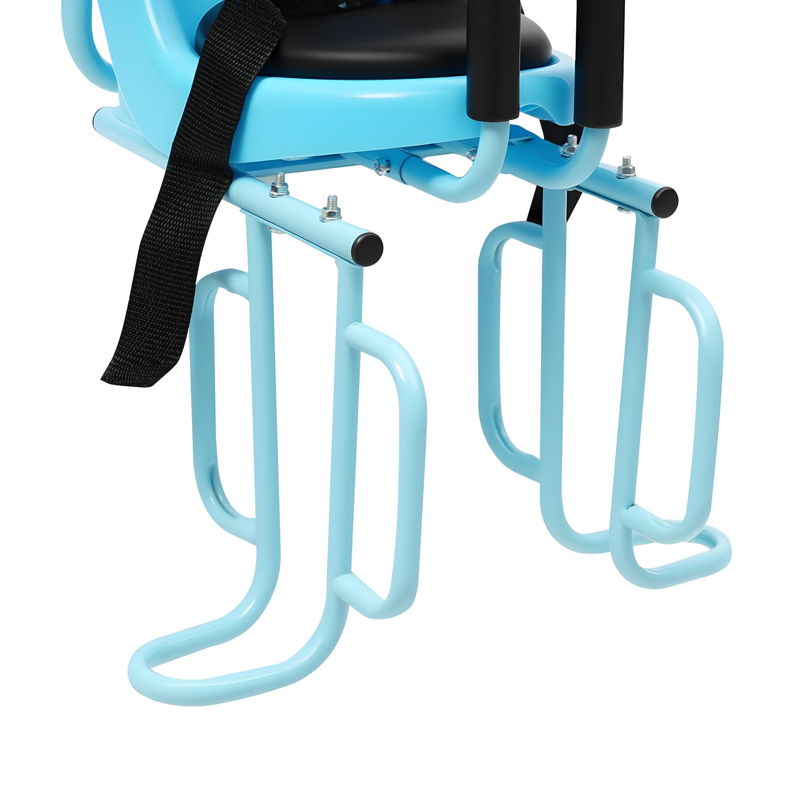 Seggiolino per Bambino Posteriore 36 * 52 cm Seggiolino per Bici per Bambini Seggiolino Posteriore per Bici con Barriera U-Forma Rimovibile Cintura di Sicurezza a 4 Punti Telaio in Acciaio, Seggiolino
