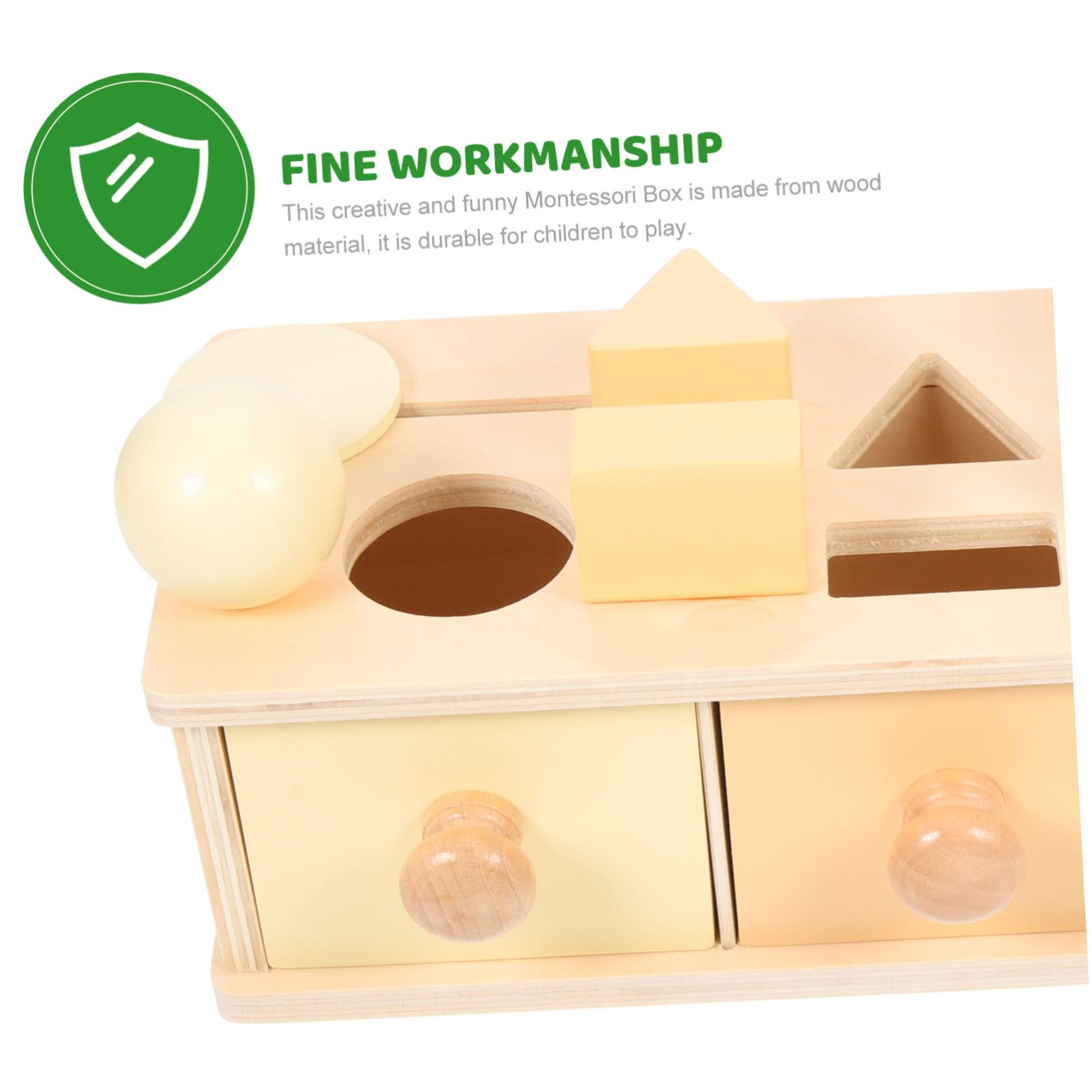 Juguete Sensorial para Niños de Madera, Caja de Permanencia del Objeto