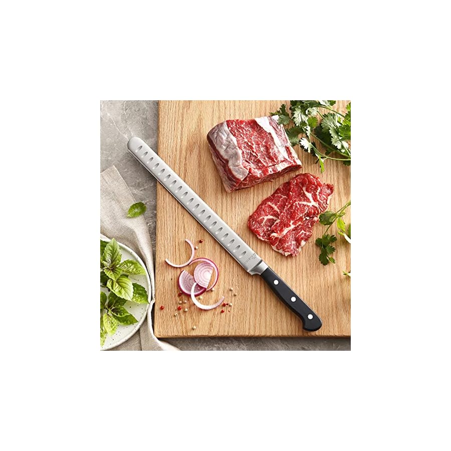 MAIRICO-Ultra-Sharp-Premium-11-inch-Stainless-Steel-Carving-Knife-Ergonomic-Design-Best-for-Slicing-Roasts-Meats-Fruits-and-Vegetables MAIRICO Brisket Slicing Knife - Ultra Sharp Premium 11-inch Stainless Steel Carving Knife for Slicing Roasts, Meats, Fruits and Vegetables