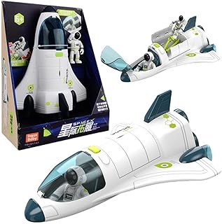 Ainichi Space Shuttle Toys | Space Rocket Ship Toys for Children | Outer Astronaut Space Rocket Ship Toy with Light and Sounds | Toddler Kids Space Toys for 3, 4, 5 Year Olds Boys