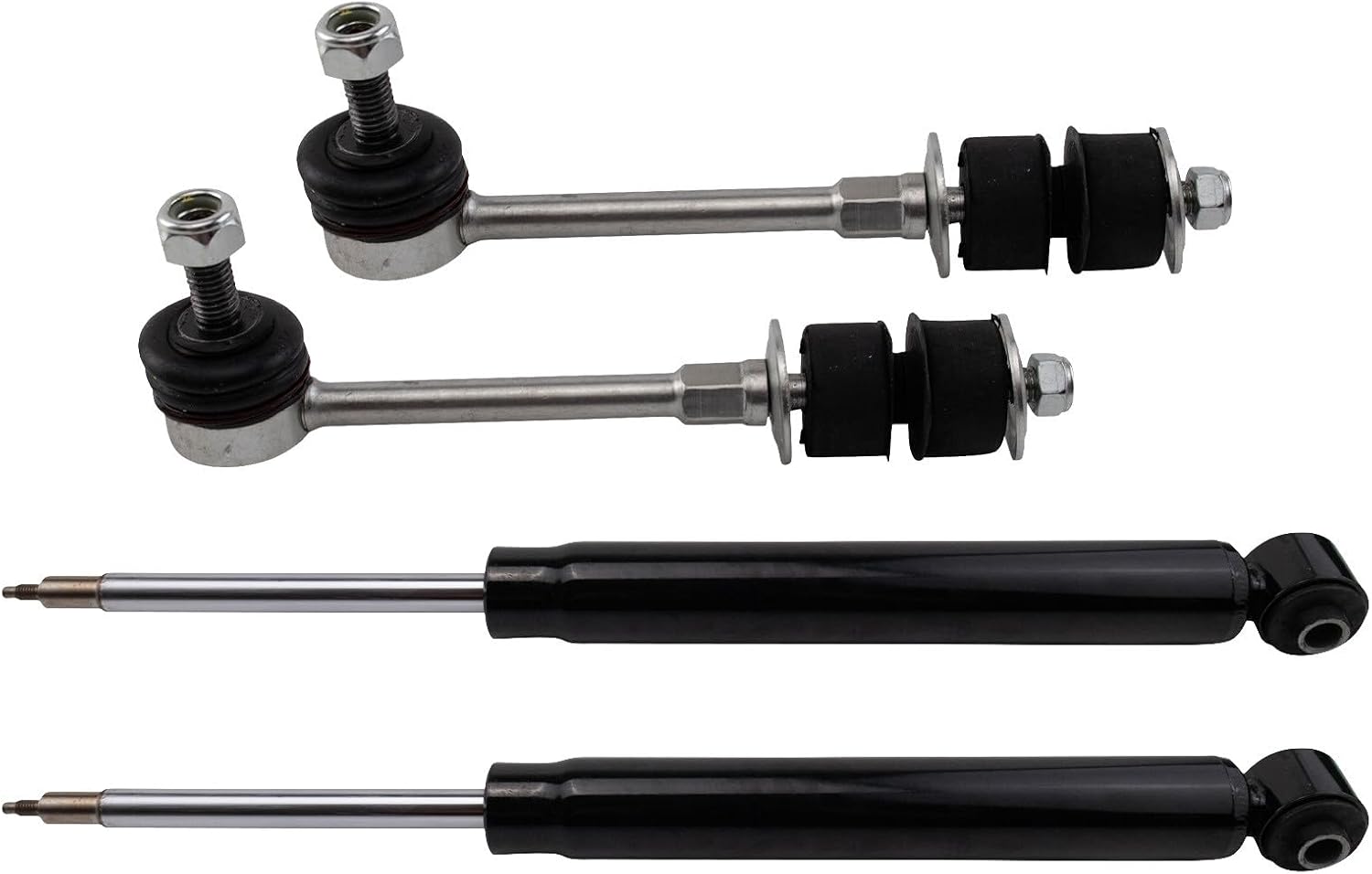 TRQ Rear Suspension Kit Shock Absorber Sway Bar Stabilizer Link Compatible with 2010-2017 Volvo XC60