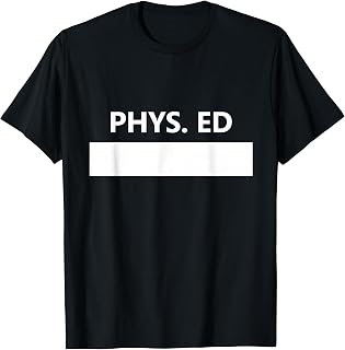 Gym PE Class Uniform School Physical Education Middle T-Shirt