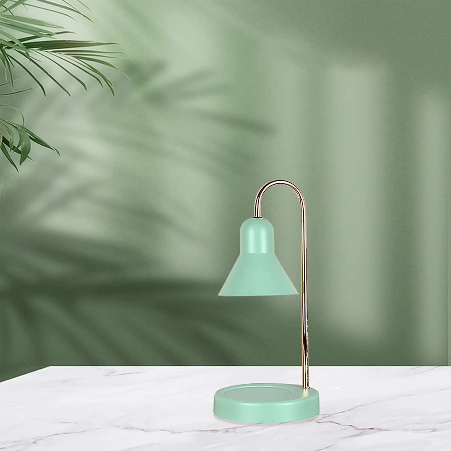 Riscaldatore di candele Scaldacandele per candele profumate Scioglitore di cera Lampada riscaldante con potenza luminosa Corpo in metallo satinato regolabile A per la decorazione domestica Comodino