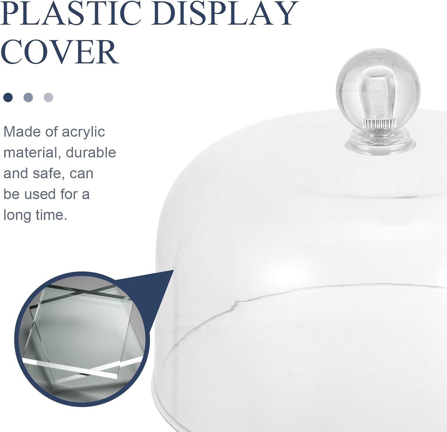 Plastic Cake Dome Dust Proof Cover for Desserts Display