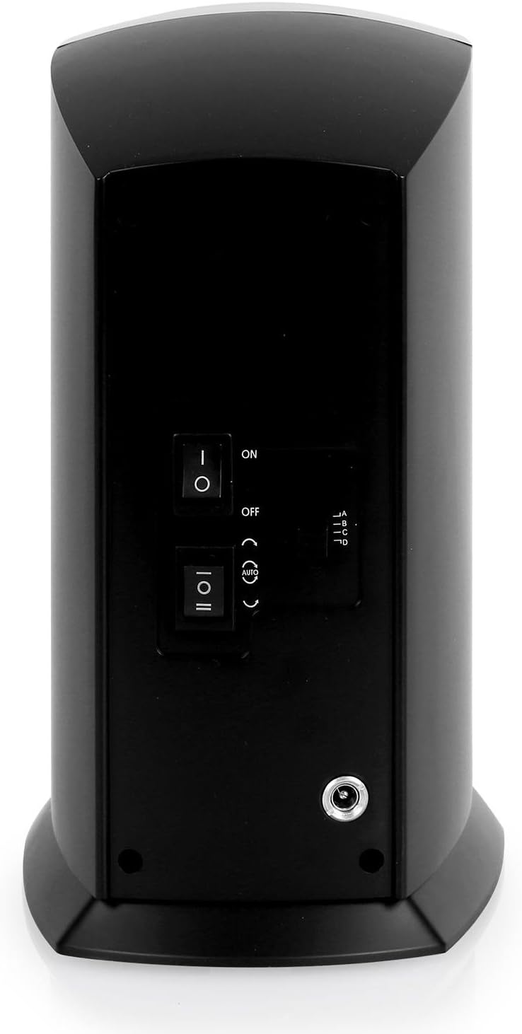 Back panel of Klarstein St.Gallen Premium Watch Winder with power input and control switches