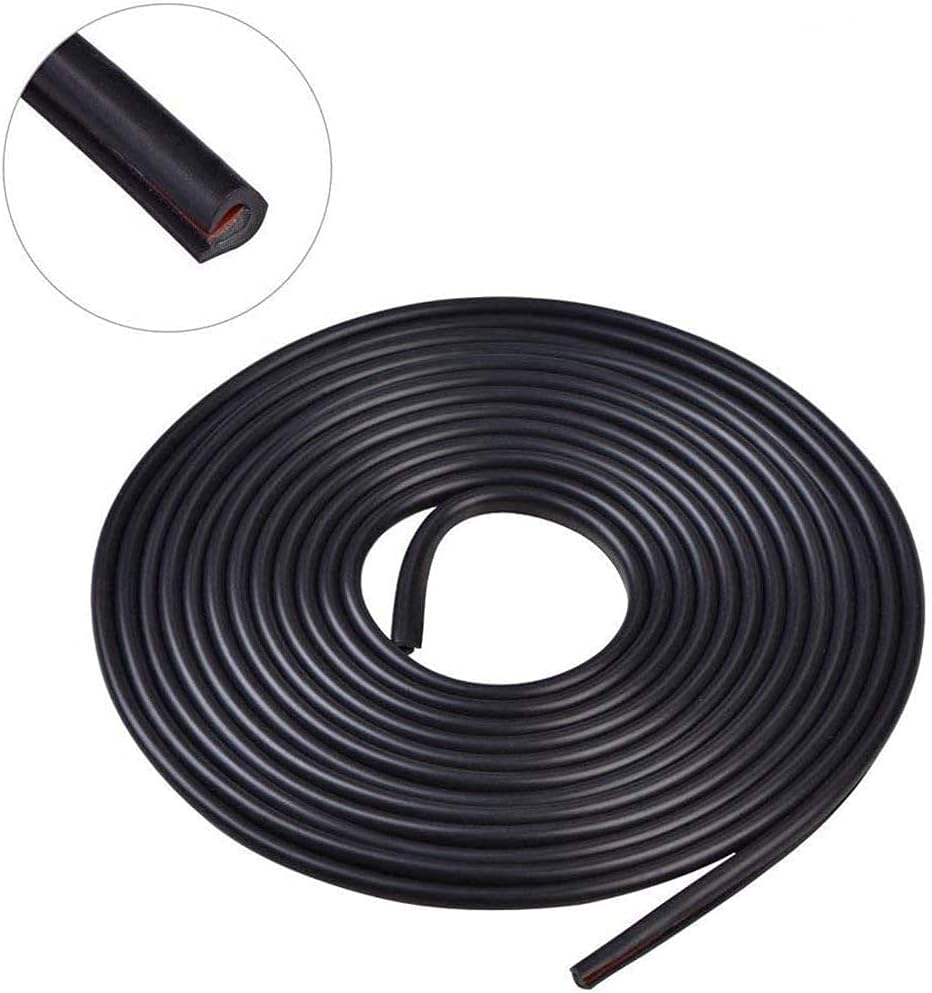 Ladruph 車ドアモール 車ドア傷防止モール 10m 車用 モール ドアガード 買物 タイプドアモール 3m両面テープ付き ドアエッジプロテクター 騒音低減 カー用品 ブラック 衝撃 キズ防止