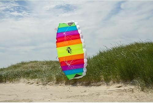 Miniatura 5 de HQ Cometa de papel de aluminio para acrobacias de arco iris de cometas