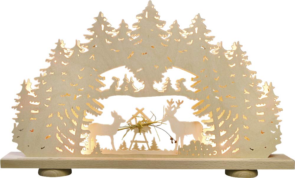 Arche lumineuse LED 10 FLG éclairante pour mangeoire de foin 52cm
