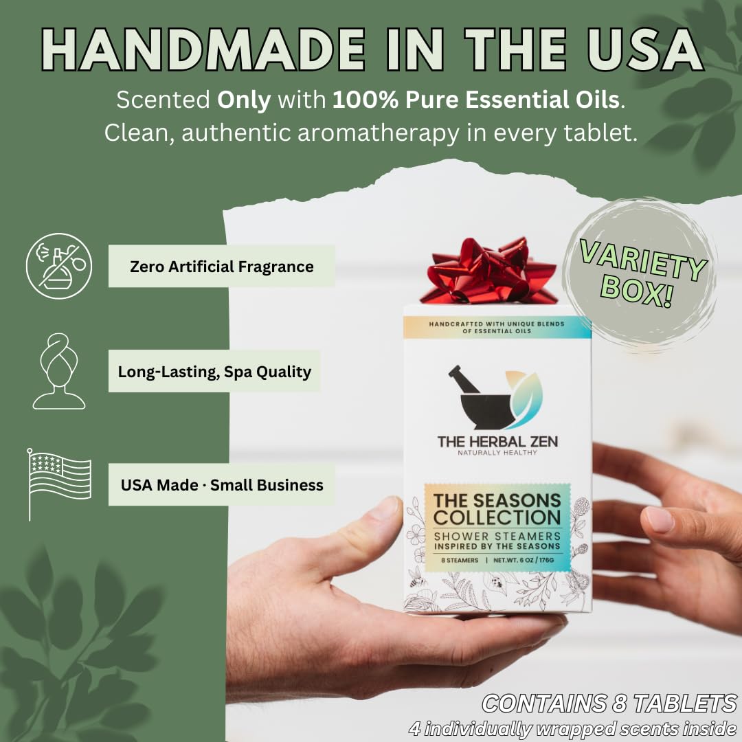 The Herbal Zen Aromatherapy Shower Steamers with Pure Essential Oils