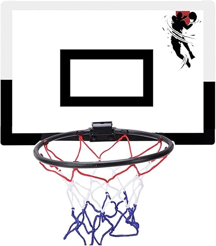 Miniatura 7 de Juego de aro de baloncesto para niños, aro de baloncesto para jugar en interiores, bolas de baloncesto de espuma de repuesto, tablero de plástico