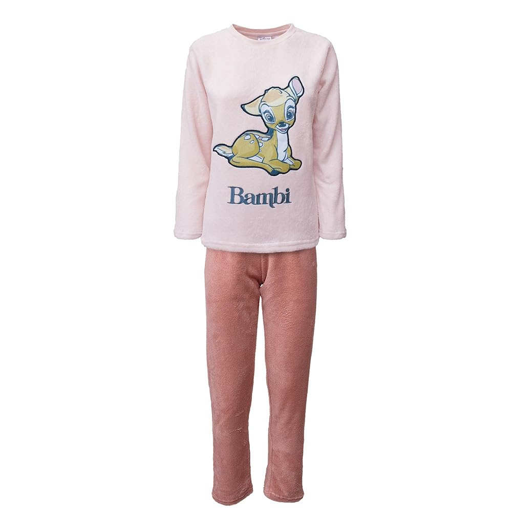 Disney Bambi Donna Pigiama Lungo (Rosa Chiaro,XL) : Amazon.it: Moda