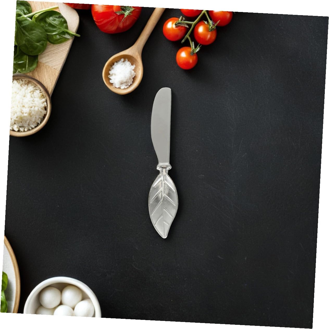 Healifty Leaf Butter Knives, 4pcs Zinc Alloy Spreaders for Cheese