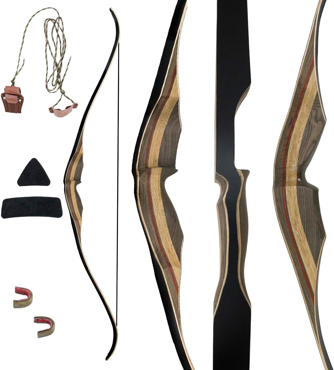 SinoArt 60" One Piece Recurve Bow Wooden Archery Bow