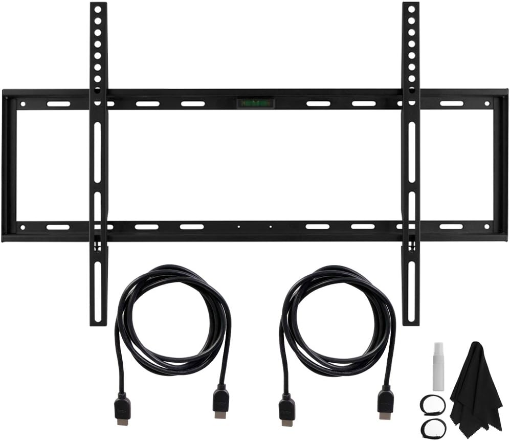 Deco Slim Flat Wall Mount Ultimate Bundle Kit for 32"-60" TVs