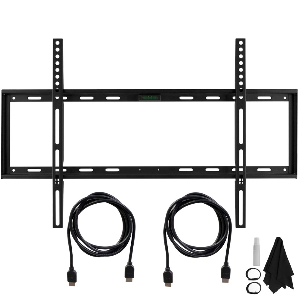 Deco Slim Flat Wall Mount Ultimate Bundle Kit for 32"-60" TVs