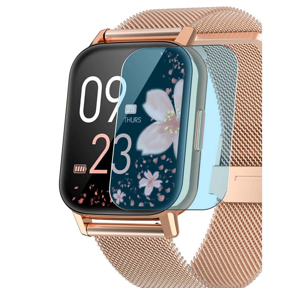 3 Pack Anti Blue Light Screen Protector, compatible with AooDen CS2 1.69 1.69" Smartwatch Smart Watch TPU Film Guard （ Not Tempered Glass Protectors ）