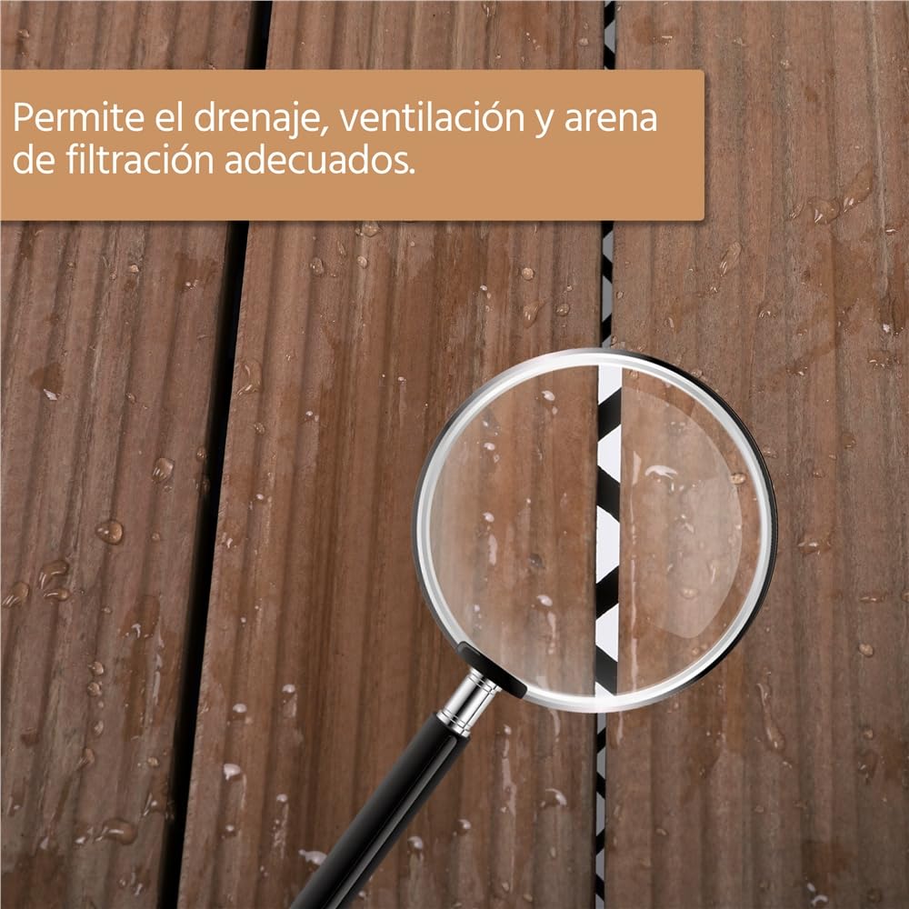 Yaheetech Set de 27 Baldosas de Abeto 30x30 cm para 2,6 m² 5 láminas de Suelo de Madera Piso Antideslizantes Terraza Piscina Jardín Patio Balcón Baño Marrón — view 6