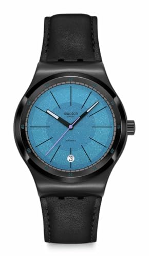 Swatch Irony Sistem51 Unisex Casual Watch Stainless Steel Black Automatic Water ResistantBLACKCLOAK Mechanism