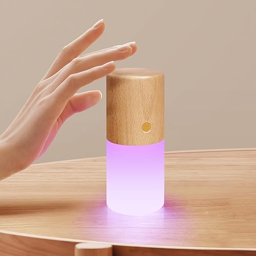 Miniatura 9 de LANDGOO Color cambiante lámpara de mesa de haya luz LED de madera para restaurante dormitorio interior