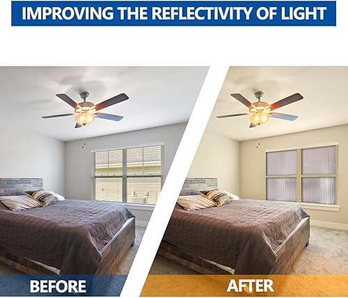 Miniatura 5 de Espuma aislante de burbujas reflectantes, barrera radiante de aislamiento térmico de aluminio para ventana, puerta de garaje, caravana, techo (23.6