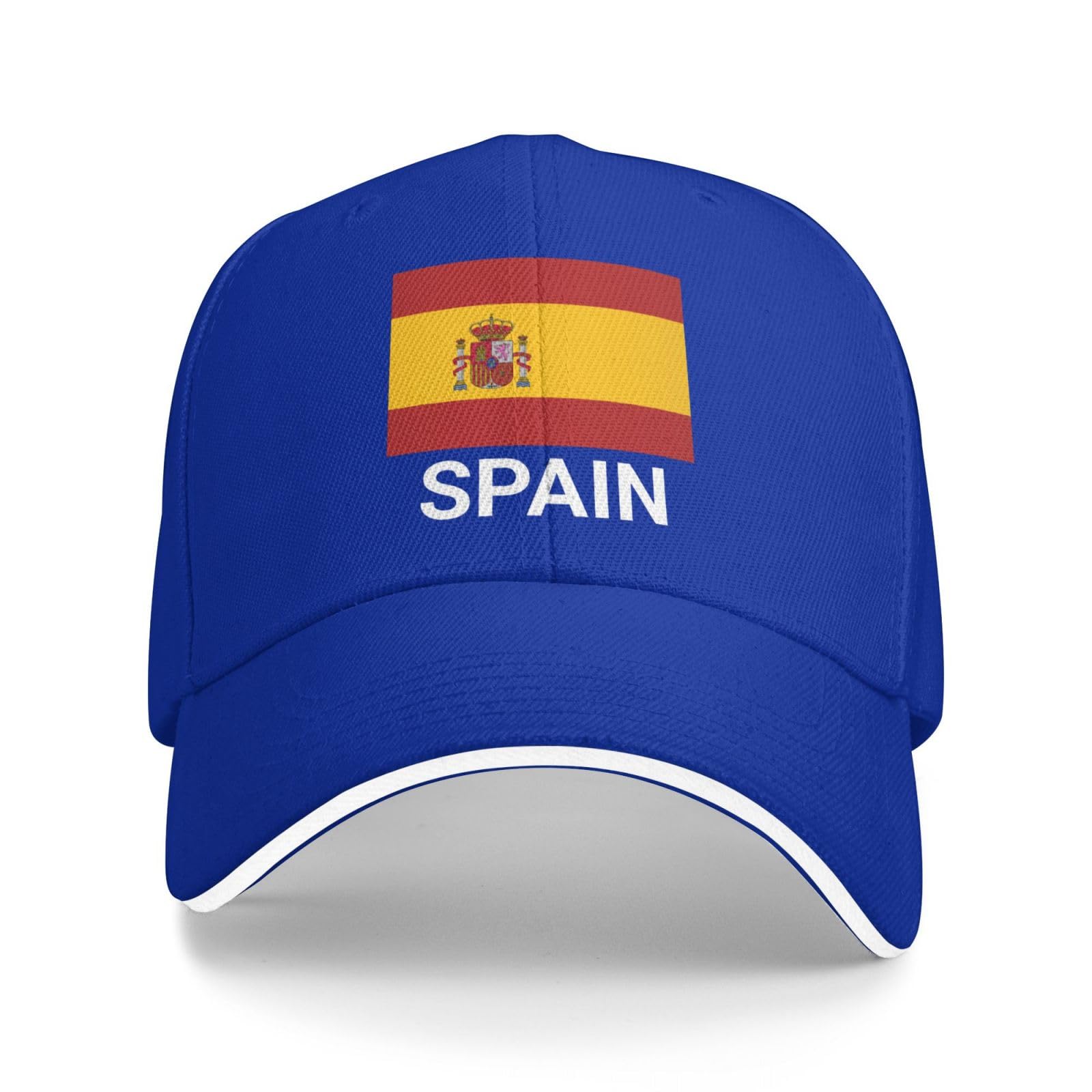 Support Spain Flag Hat Spanish Caps for Men Women I Stand with Spain Baseball Cap Trucker Hats Blue