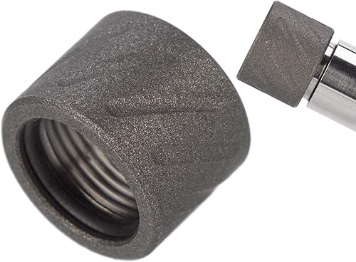 Vista 79 de NDZ Performance Protector de rosca de barril de 1/2x28 pulgadas de aluminio anodizado y acero inoxidable Cerakote o PVD con junta tórica, fabricado