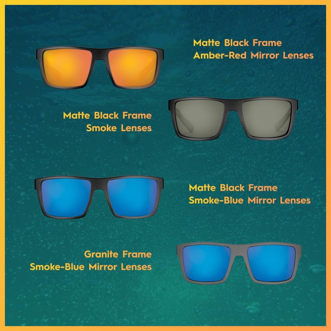 Flying Fisherman Swirl Polarized Sunglasses for Men, Women, Fishing, Boating, Outdoor Sports, 100% UV Protection