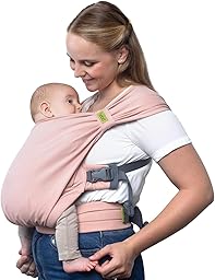 Boba Bliss Portabebés Recién Nacidos y Niños Pequeños, Mochila Portabebés Ergonómica, Fular Portabebé 2 en 1, Canguro para Bebé sin Ataduras, Fular Portabebé Suave y Elástico, 3-15kg (Bloom Bliss)