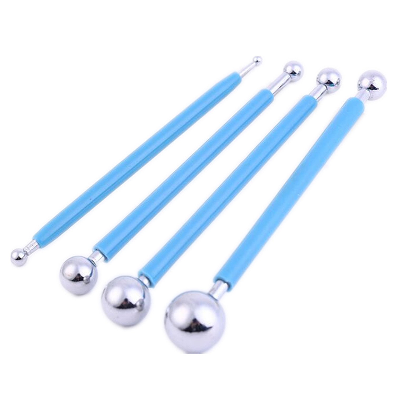 ODETOJOY 4PCS Paper Quilling Tool 3D Domes Ball Mini Shape Quilling Paper Ball Impression Quilling Template Half-Spheres DIY Handmade