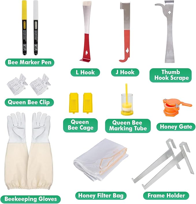 Kit de Inicio de Apicultura de 31 Piezas con Traje - XL miniatura 4