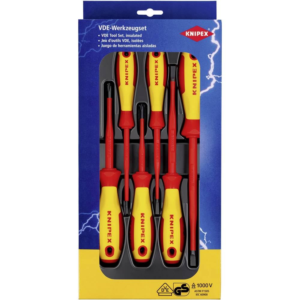 Amazon.com: KNIPEX VDE 00 20 12 V02 Screwdriver Set Slotted
