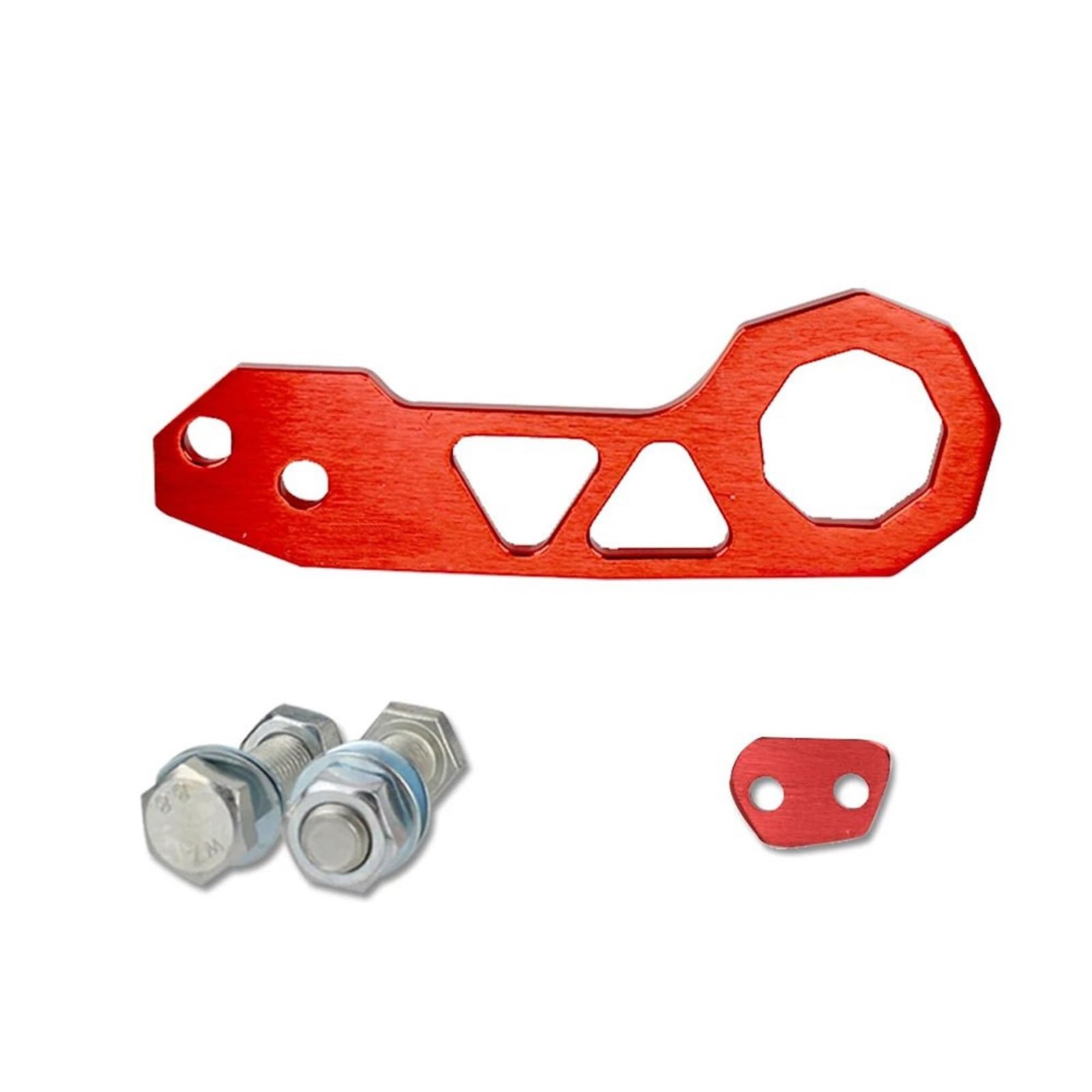 Adaptador de Enganche Gancho De Remolque Delantero para Coche JDM AK-8108, Accesorios Universales para Coche, Herramientas De Remolque para Parachoques Trasero Enganche De Bola(Orange)