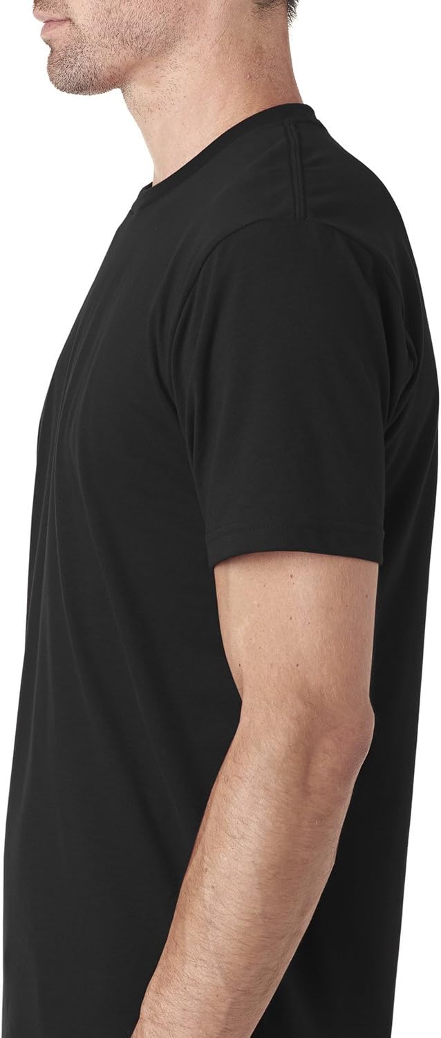 Next Level Men's Sueded Crew XS BLACK - Image 4
