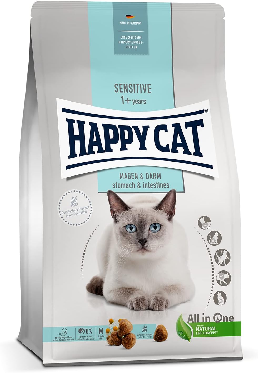 Happy Cat Sensitive Megan&Darm (Stomach&Intestinal) 1.3Kg